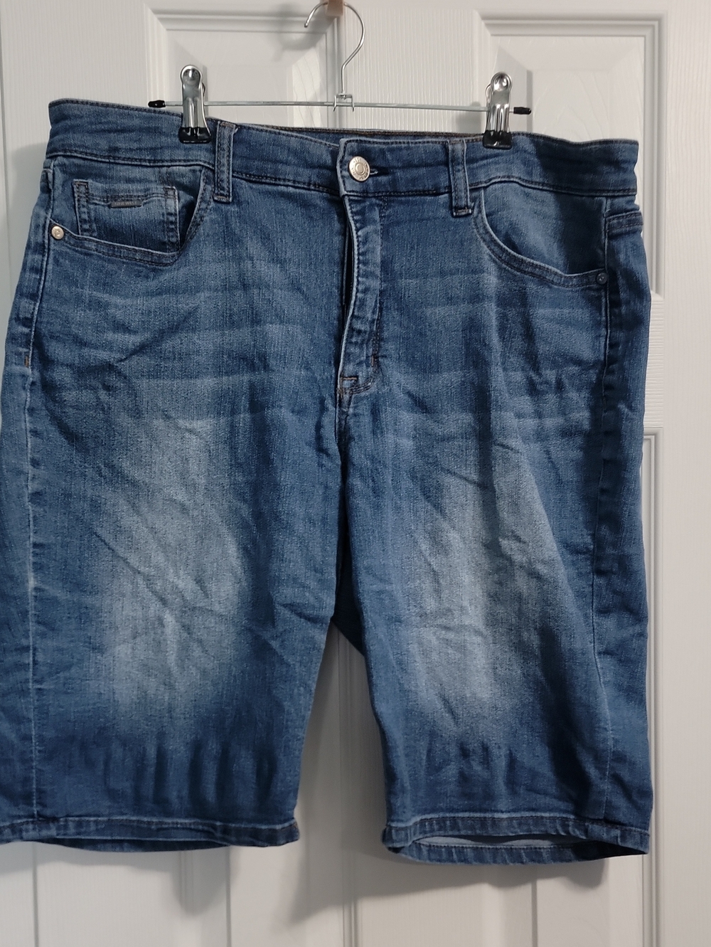 Womens Blue Denim Shorts 14 Nine West